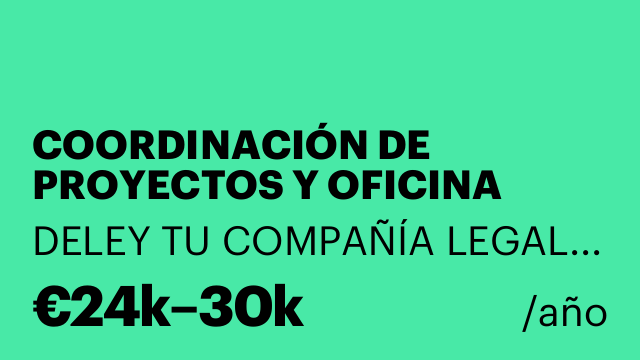 COORDINACIÓN DE PROYECTOS Y OFICINA PARA ONGD