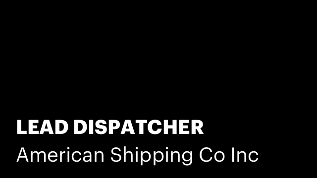 LEAD DISPATCHER