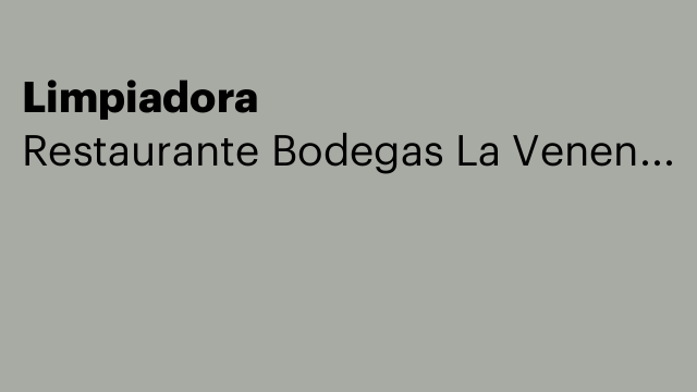 Limpiadora