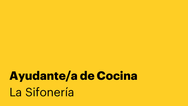 Ayudante/a de Cocina