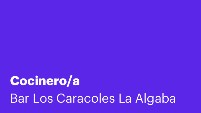 Cocinero/a