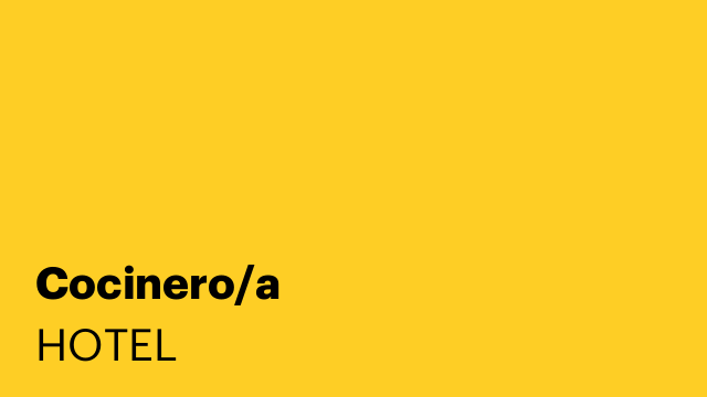 Cocinero/a