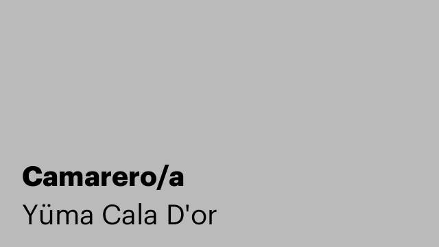 Camarero/a