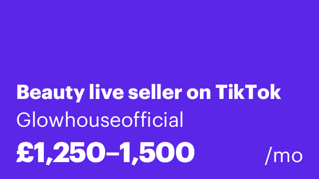 Beauty live seller on TikTok