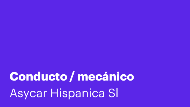 Conducto / mecánico