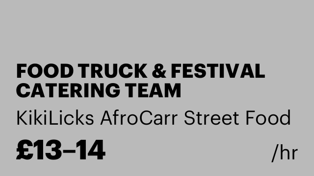 FOOD TRUCK & FESTIVAL CATERING TEAM