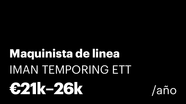 Maquinista de linea