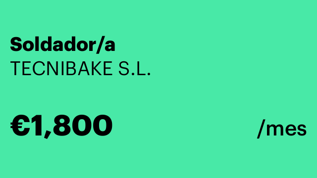 Soldador/a