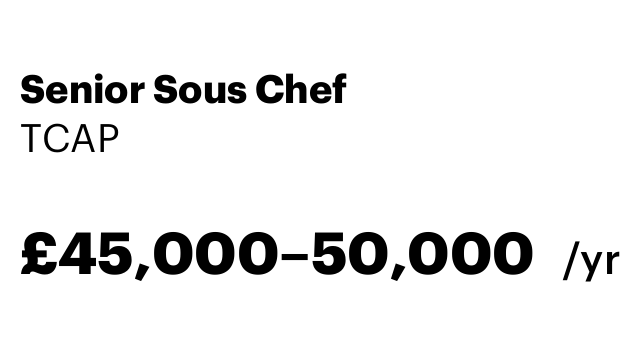 Senior Sous Chef