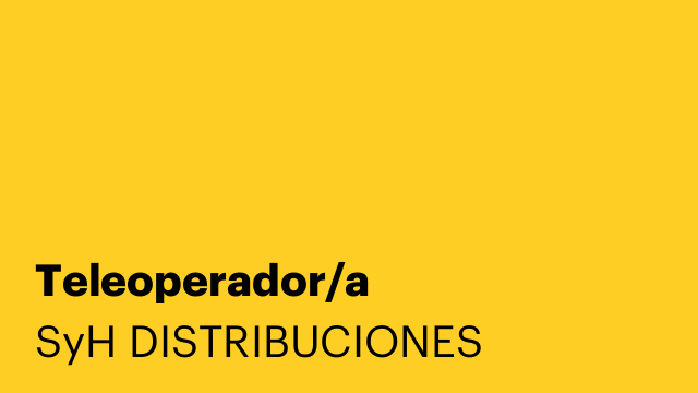 Teleoperador/a