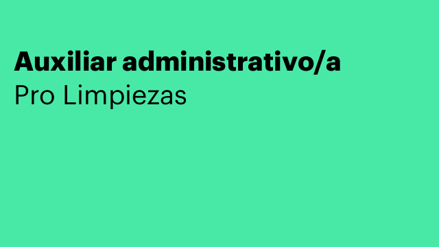 Auxiliar administrativo/a
