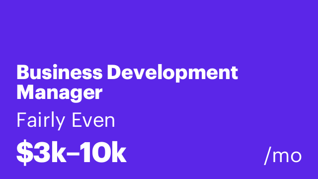Business Development Manager