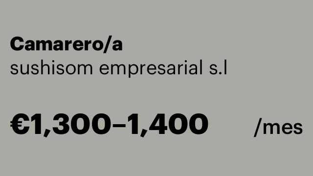 Camarero/a