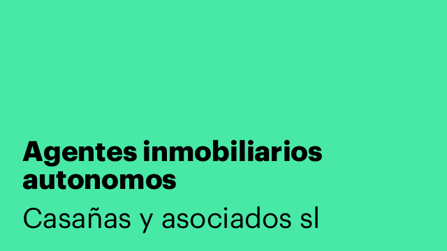 Agentes inmobiliarios autonomos