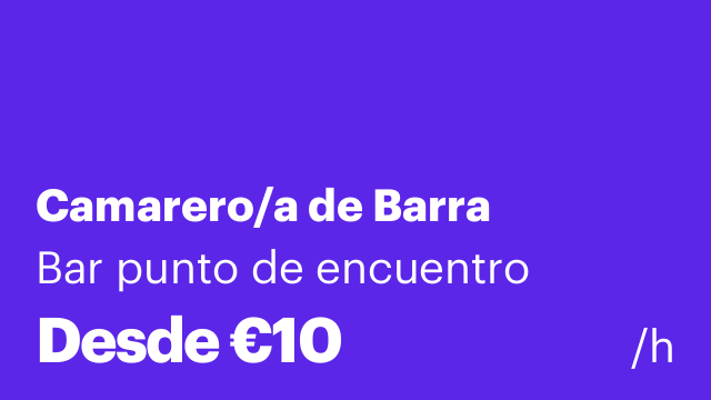 Camarero/a de Barra