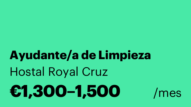 Ayudante/a de Limpieza
