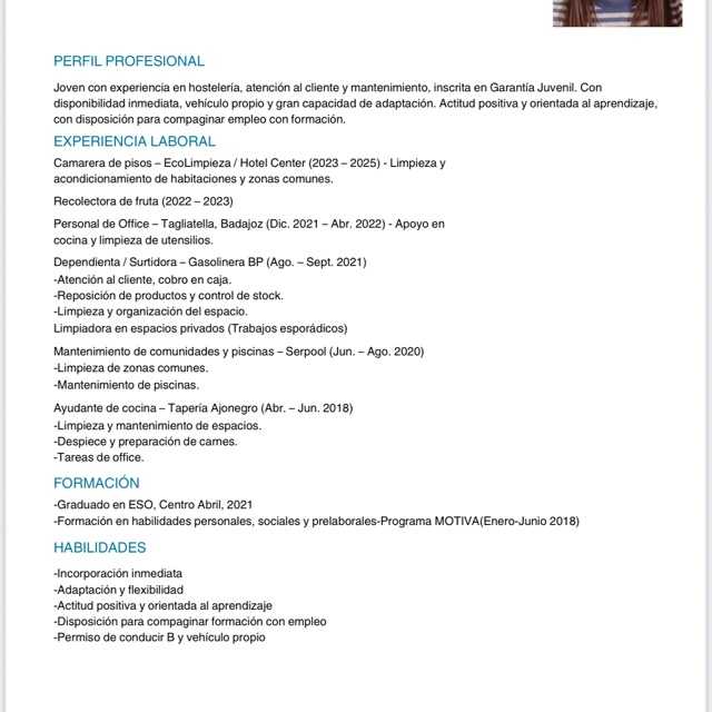 Candidate avatar