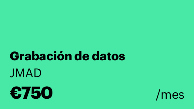 Grabación de datos