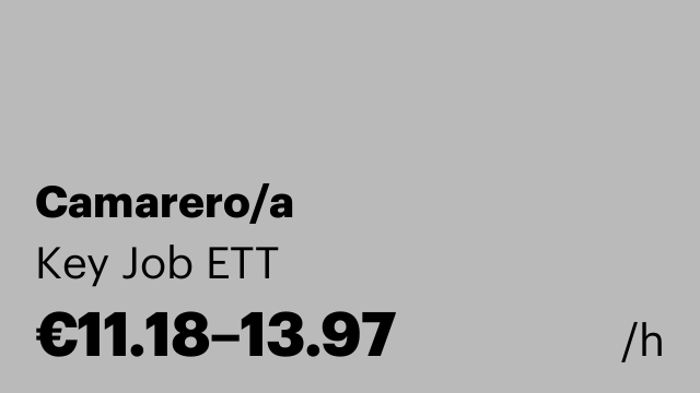 Camarero/a