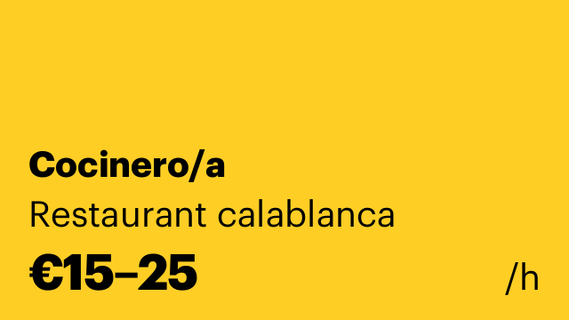 Cocinero/a