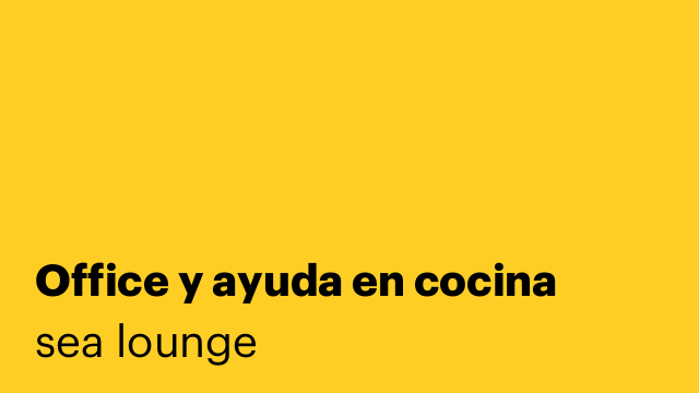 Office y ayuda en cocina