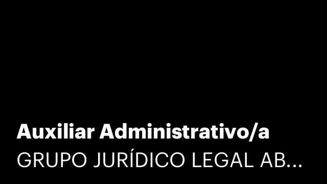 Auxiliar Administrativo/a
