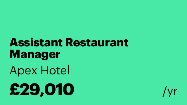 Assistant Restaurant Manager