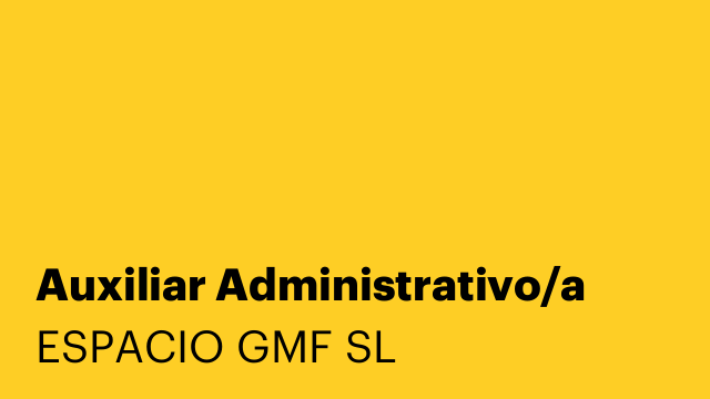 Auxiliar Administrativo/a