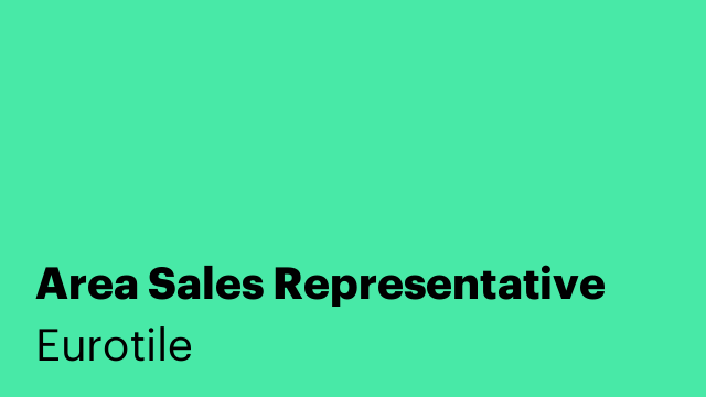Area Sales Representative