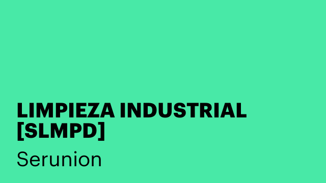 LIMPIEZA INDUSTRIAL [SLMPD]