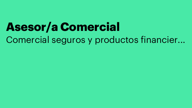 Asesor/a Comercial