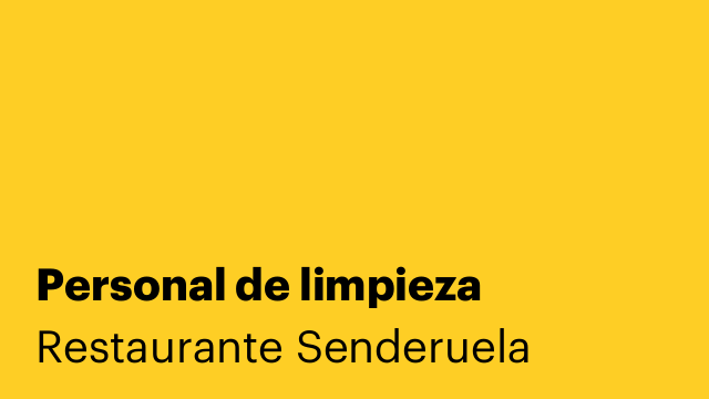 Personal de limpieza