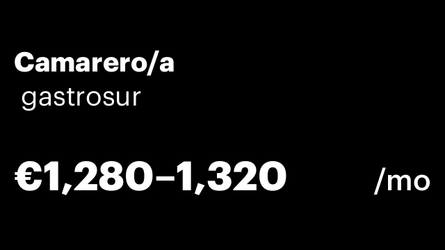 Camarero/a