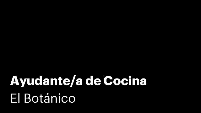Ayudante/a de Cocina