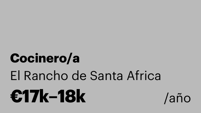 Cocinero/a