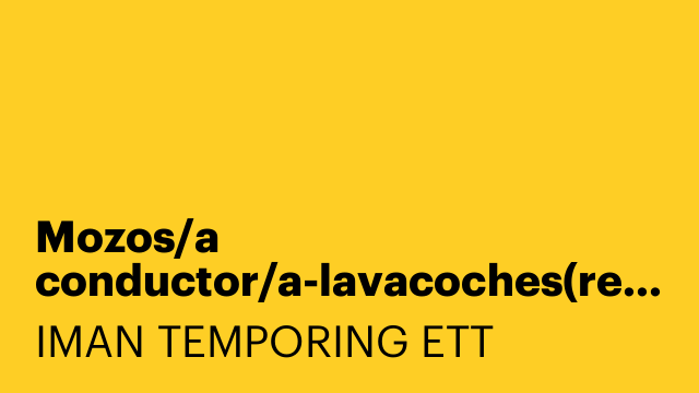 Mozos/a conductor/a-lavacoches(rent a car)VALENCIA