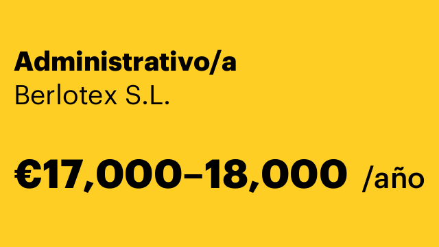 Administrativo/a