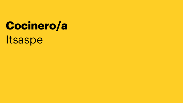 Cocinero/a