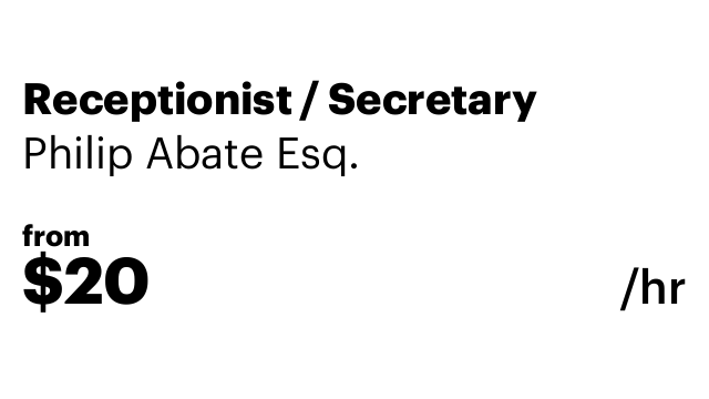 Receptionist / Secretary