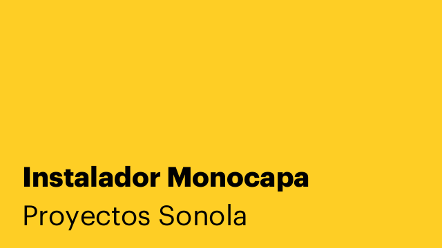 Instalador Monocapa