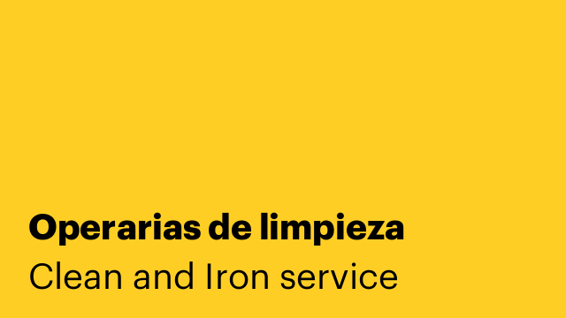 Operarias de limpieza