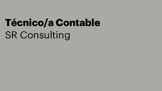 Técnico/a Contable