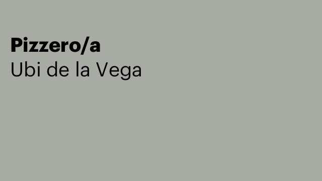 Pizzero/a