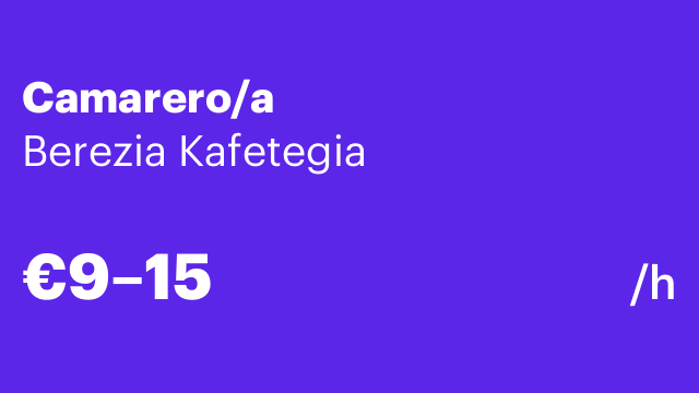 Camarero/a