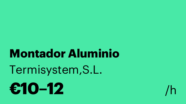 Montador Aluminio