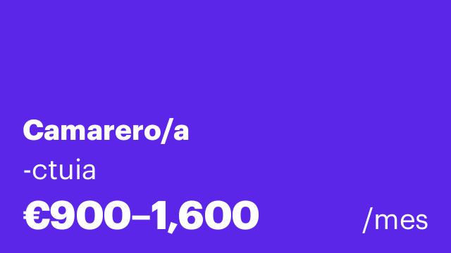 Camarero/a