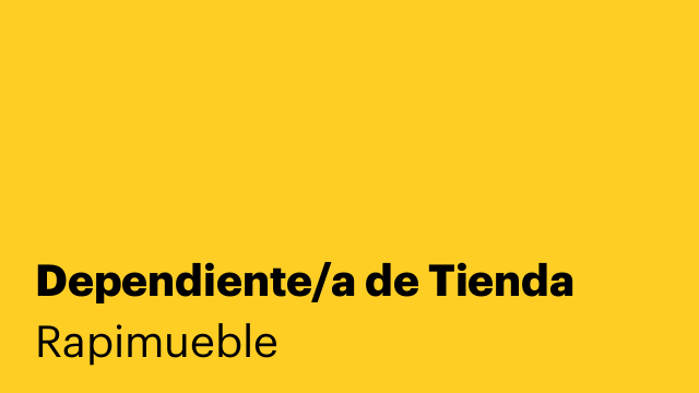 Dependiente/a de Tienda