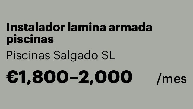 Instalador lamina armada piscinas