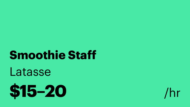 Smoothie Staff
