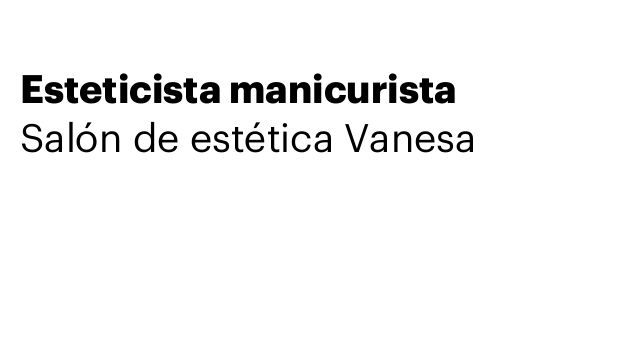 Esteticista manicurista